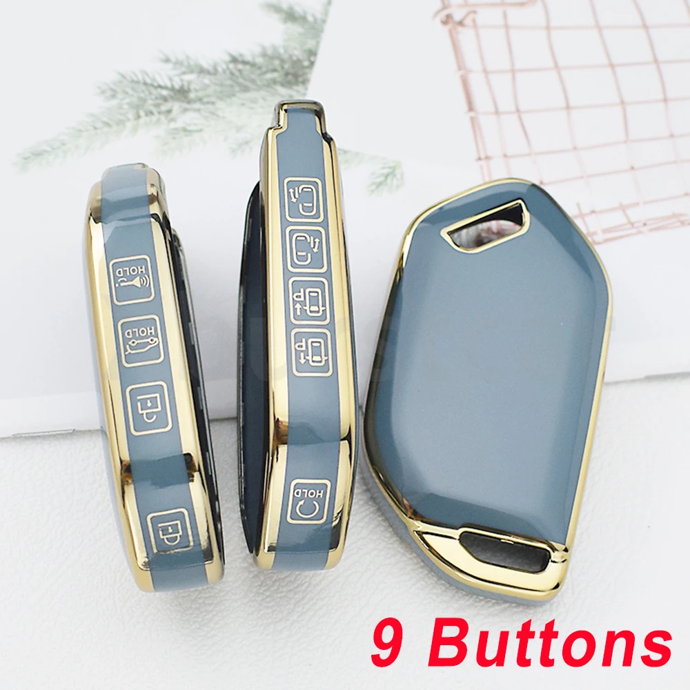 For Kia Picanto Sorento MQ4 Carnival KA4 Morning K5 Carens 4 5 6 7 8 9 Buttons TPU Car Key Case Fob Cover Auto Remote Shell Bag