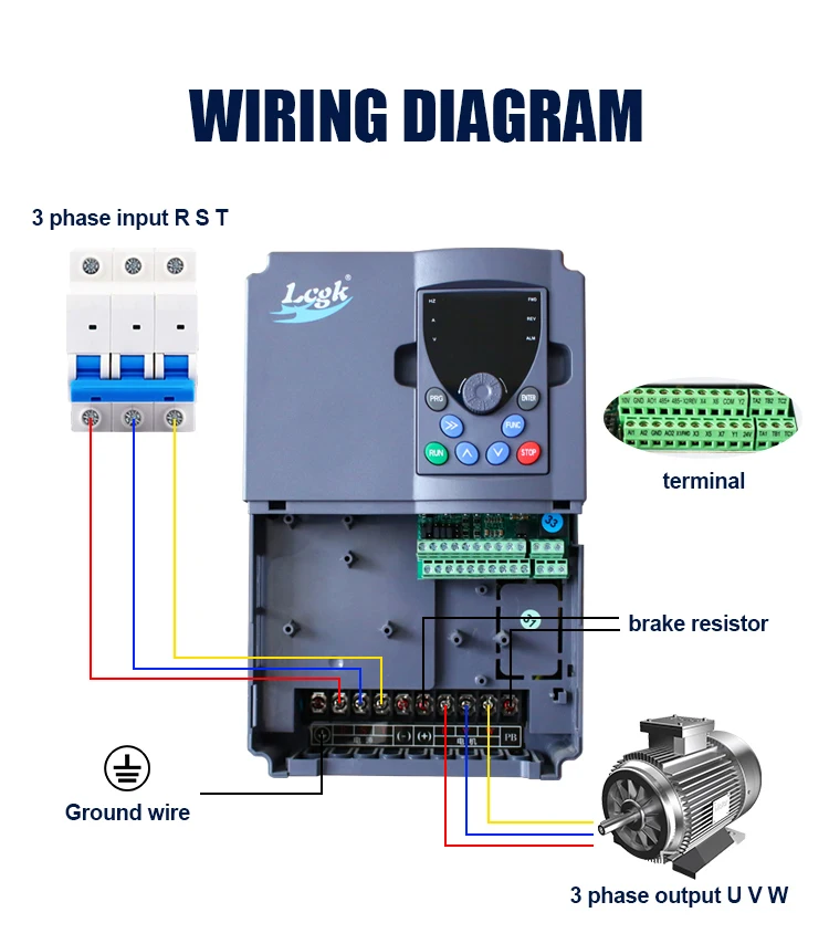 Vineau-Convertisseur VSD Triphasé, Onduleur, Prix Usine, 380V, 11 KW, 15KW, 50Hz à 60Hz, 18KW