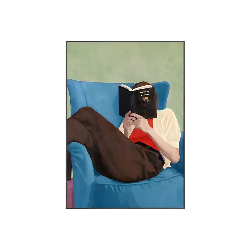 

Abstract, figure, living room, decorative painting, modern minimalism, sofa background, hanging painting