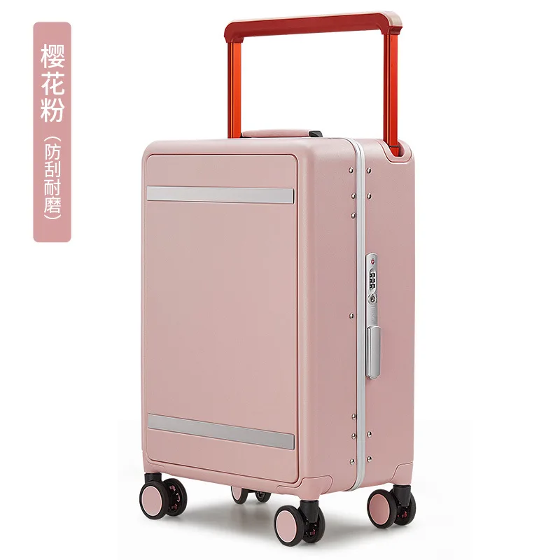 

New travel luggage leisure trolley wide pull bar suitcasex fashion simple luggage wholesale large 20/24 "boarding box