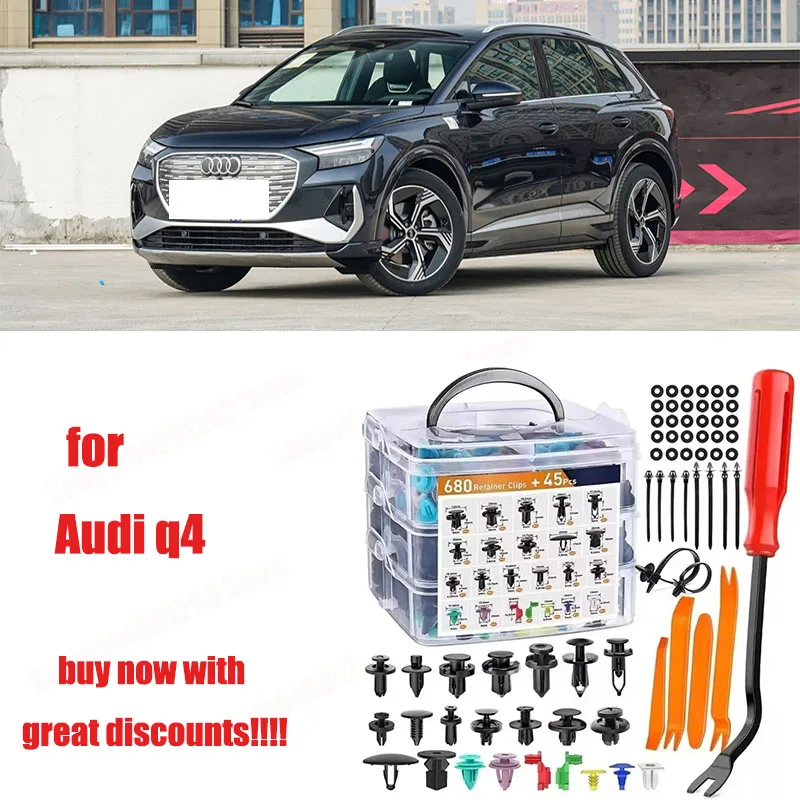 

For Audi q4 BMW VW Porsche Toyota Car Plastic Retainer Clips Kit 680+45pcs Auto Fender Push Pin Car Fastener Clip Mixed Set