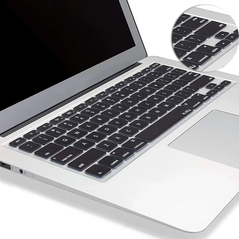 Casing Keyboard digunakan untuk Macbook Pro Retina 13/15 Air13 inci, lapisan pelindung silikon untuk tahan debu dan air