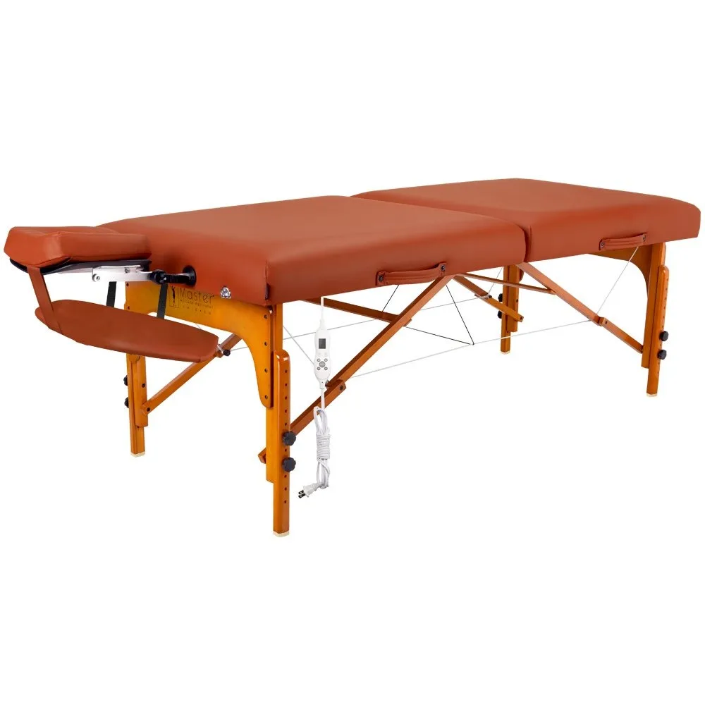 Master Massage 31" Santana Therma Top Massage Table, Mountain Red