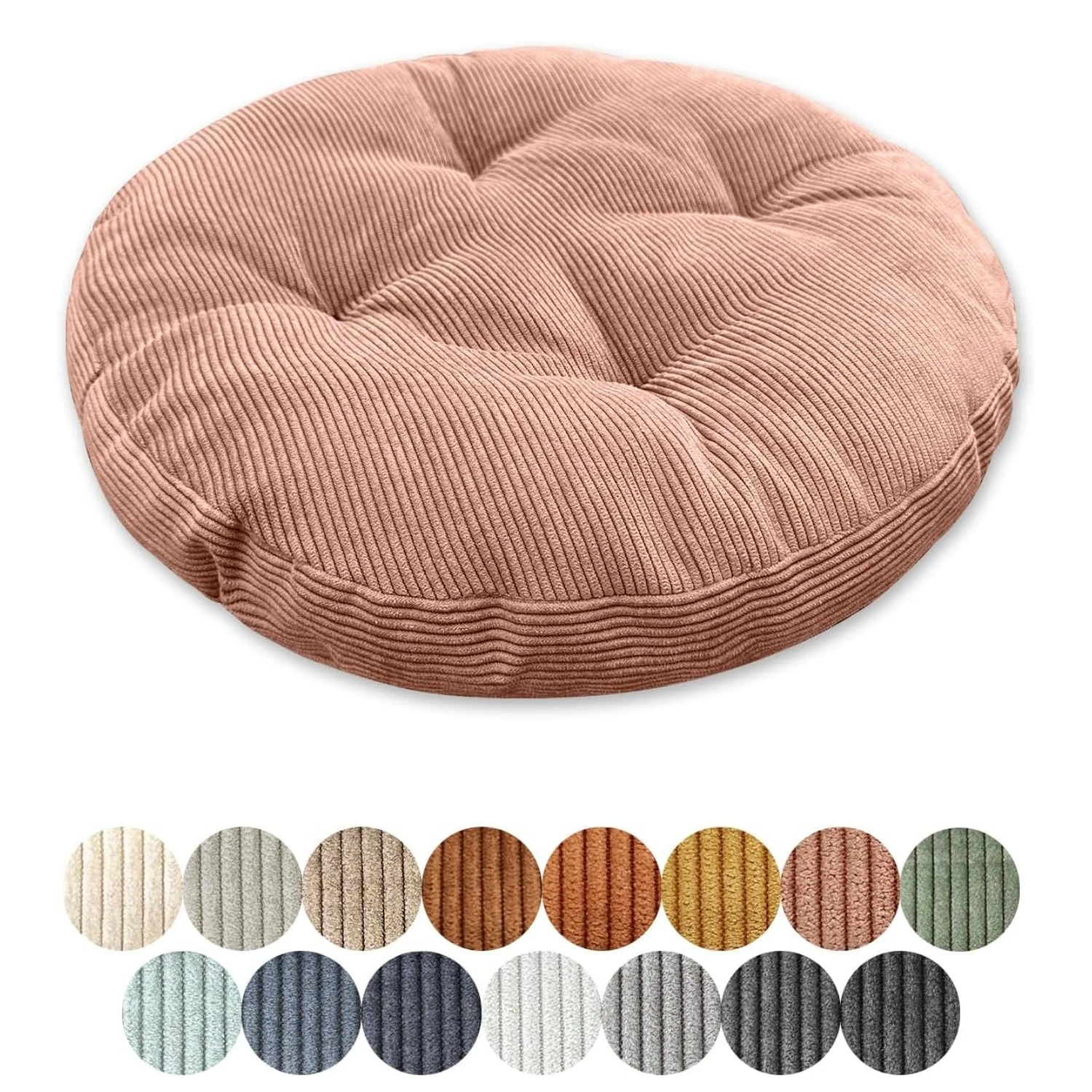 

Round Corduroy Chair Cushions Tatami Seating Pad Meditation Pad Yoga Seat Pad Sofa Decorative Garden Cojines Pads Office Cushion