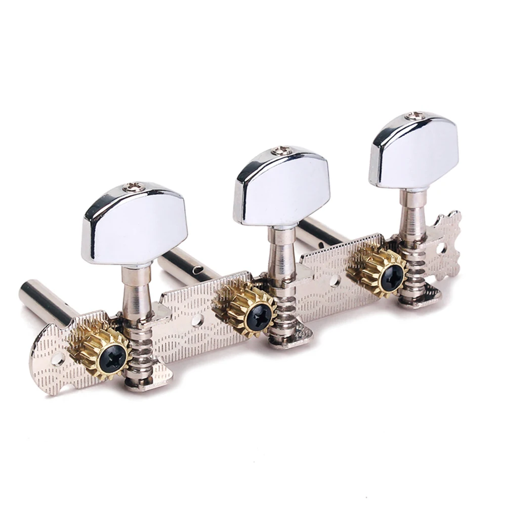 

3 L+ Chrome Color Alignment Guitar Acoustic Tuning Keys Presser Pegs Machine Head Electric