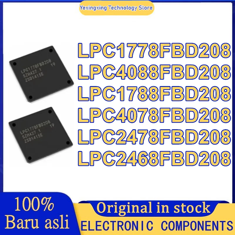 

LPC1778FBD208 LPC1788FBD208 LPC2468FBD208 LPC2478FBD208 LPC4078FBD208 LPC4088FBD208 LPC IC M CU Чип LQFP208 в наличии