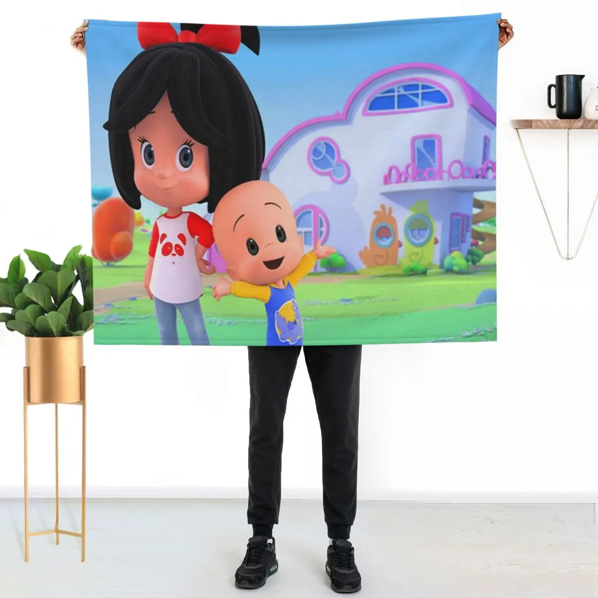 

Cleo & Cuquin Gift For Fans cleo and cuquin birthday Throw Blanket Fuzzy Plush Throw Blanket for Sofa Chair