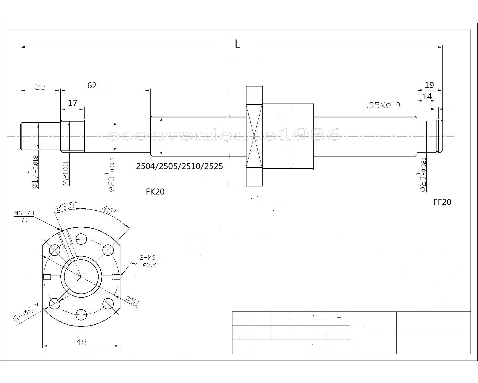 Imagem -03 - Jogo Linear do Trilho e do Acoplamento Hgr20 300 mm a 2000 mm Rm1204 1604 1605 1610 1616 2005 2010 2023 2505 2525 Ballscrew e bf bk e Ballscrew Peças 2