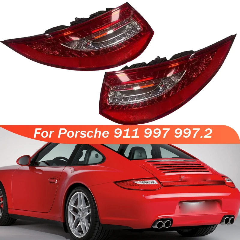 For Porsche 911 997 997.2 Tail Light Assembly Tail Lamp Stop Brake Light Reverse Headlight Taillight 99763141405 99763141306