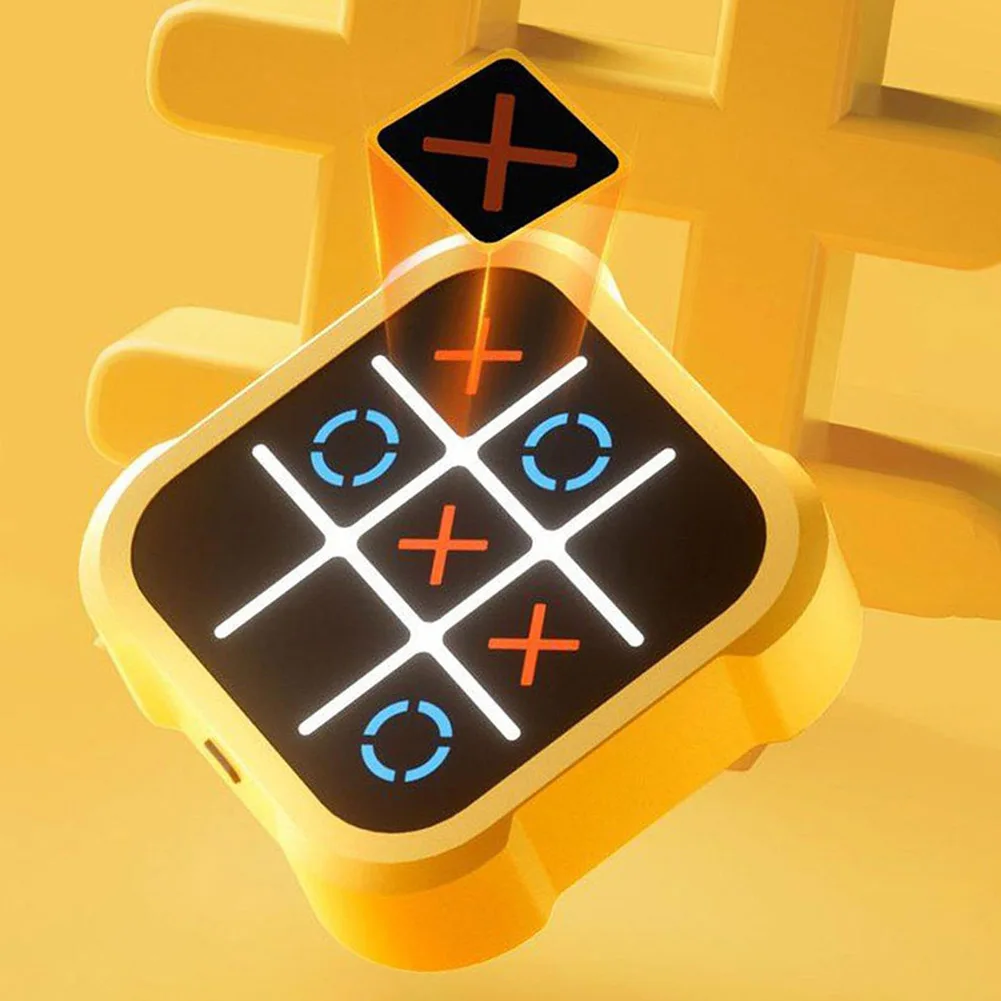 3-in-1 Handheld TIC-TAC-TOE Bolt Game Puzzle Game Console Anti Fidget Puzzle Toys Board Games for Kids Adults Memory Training