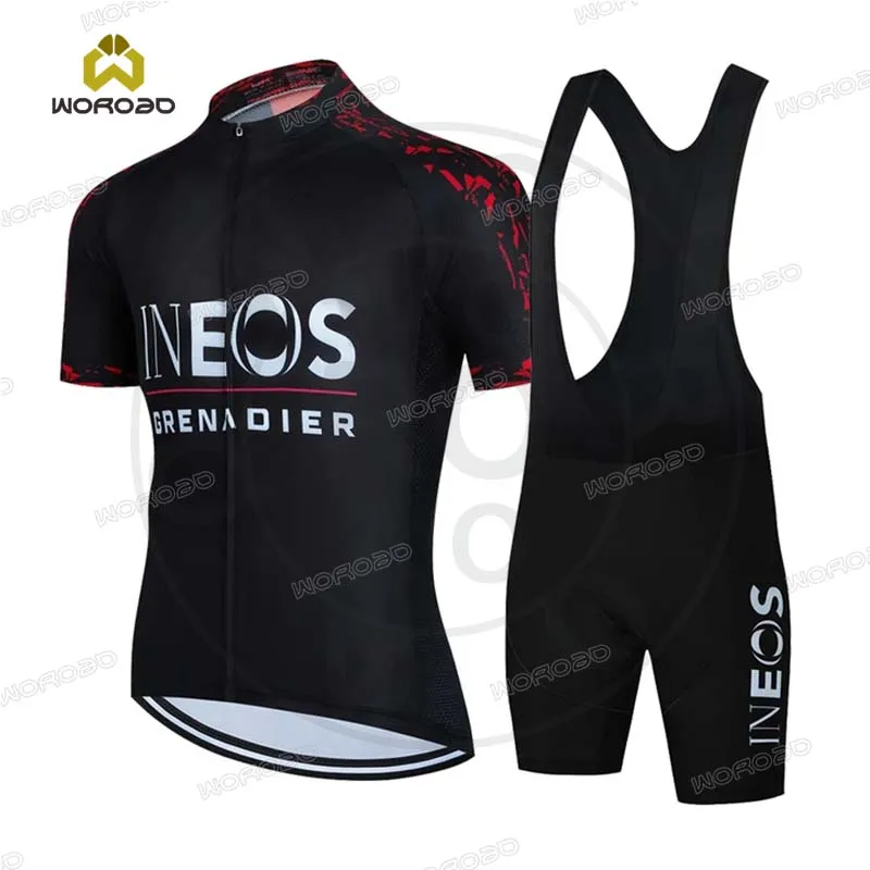 INEOS-Men's Breathable Short Sleeve Cycling Jersey, MTB Shirt, Bicycle Clothing, Jumper, Road Bike Clothes, Summer, 2022