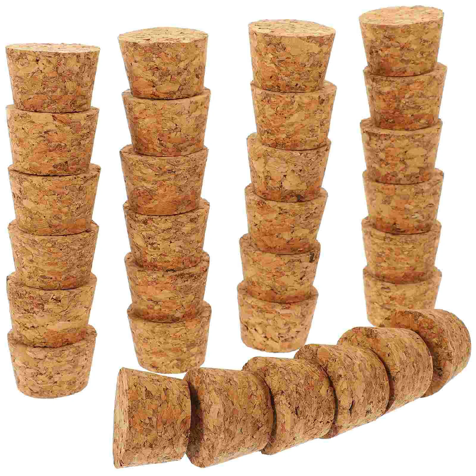 

30 Pcs Glass Bottle Cork Plugs Corks Stopper Wood Stoppers for Bottles Water