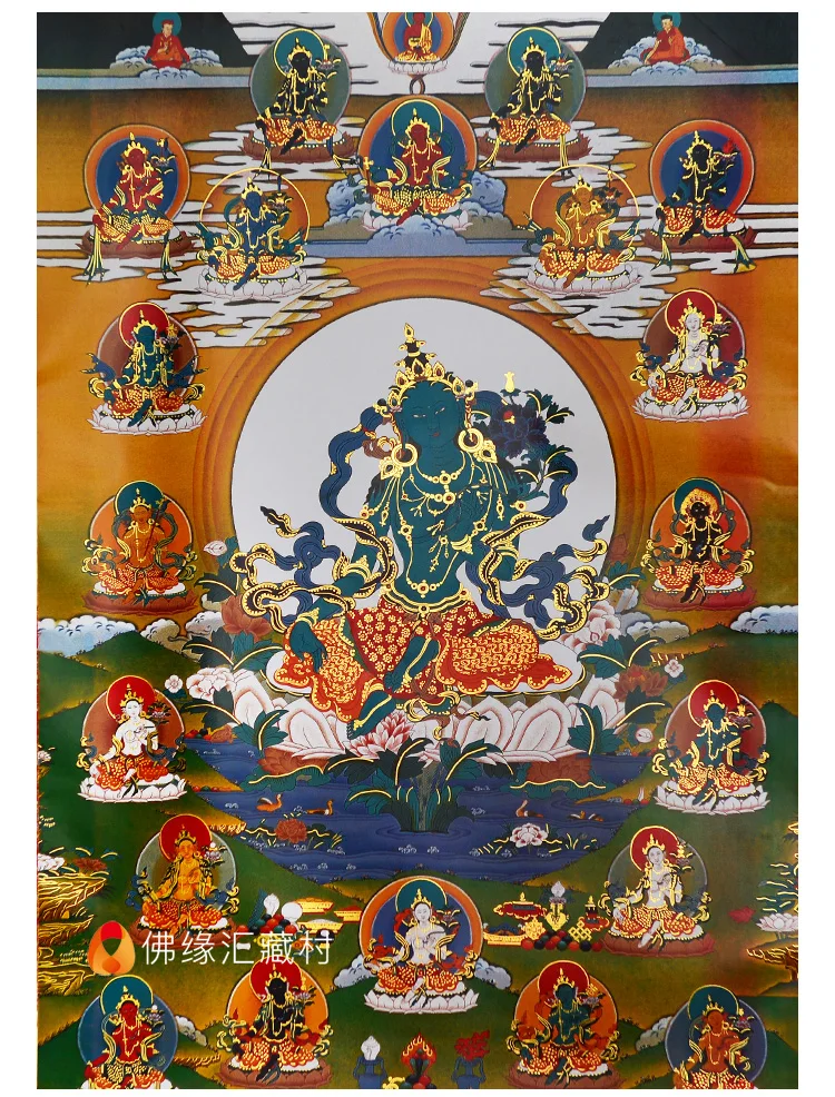 Wholesale Buddhist supplie HOME Efficacious protective talisman Buddhism 21 Taras GUAN YIN BUDDHA Thang-ga Thangka painting