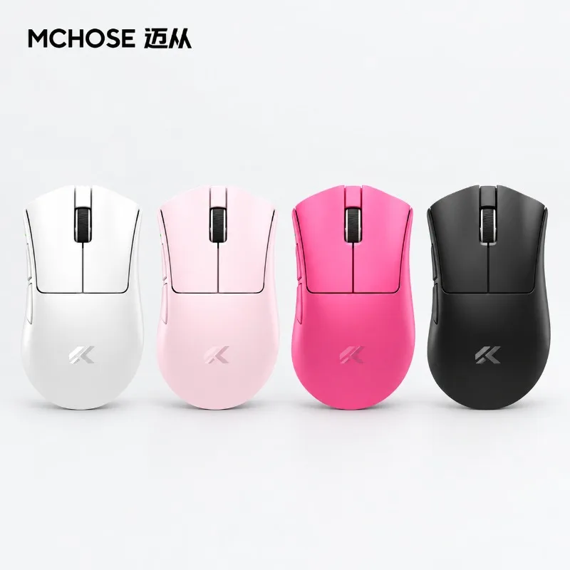 MCHOSE V7 Wireless Ergonomic Mouse 59g PAW3395 Tri Mode for Gaming Office PC Laptop Medium Large Right Hand Gamer Work