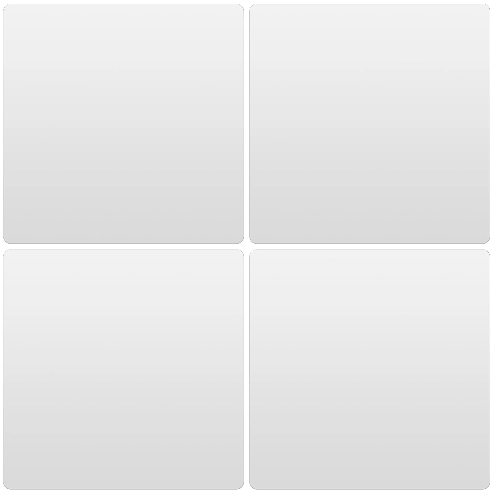 

4 Pcs over The Door Mirror Self-adhesive Mirrors for Home Decor Bathroom