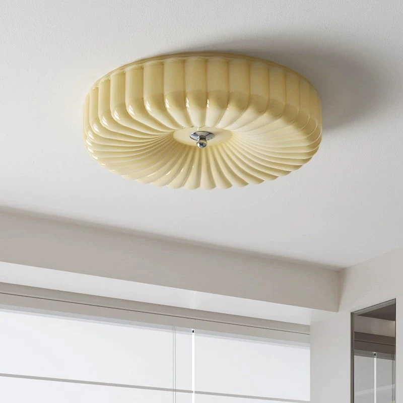 

Cream Color White Glass Ceiling Lamps French Cream Style Bedroom Lamp Chinese Style Porch Balcony Corridor Aisle Ceiling Lights