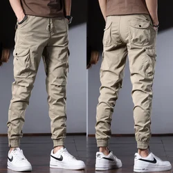 Fashion Tactical Cargo Pants Men Sport Joggers Casual Streetwear Hip Hop Slim Fit Trousers