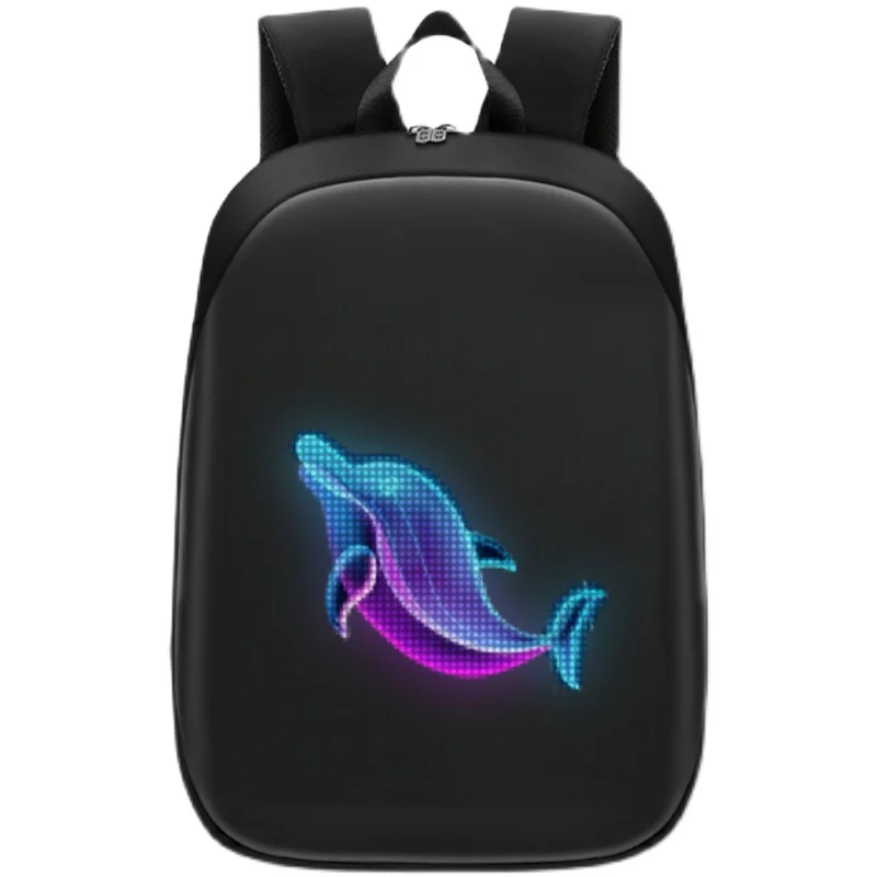 

LED Light Custom GIF Text APP Shoulder DIY Waterproof Backpack