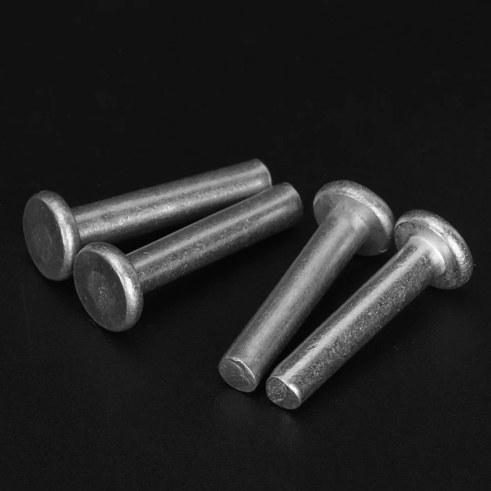 100pcs Reliable Boat Repair Flat Head Rivets Industrial Use Durable Solid Rivets Dome Head Rivets For Fire Fighting