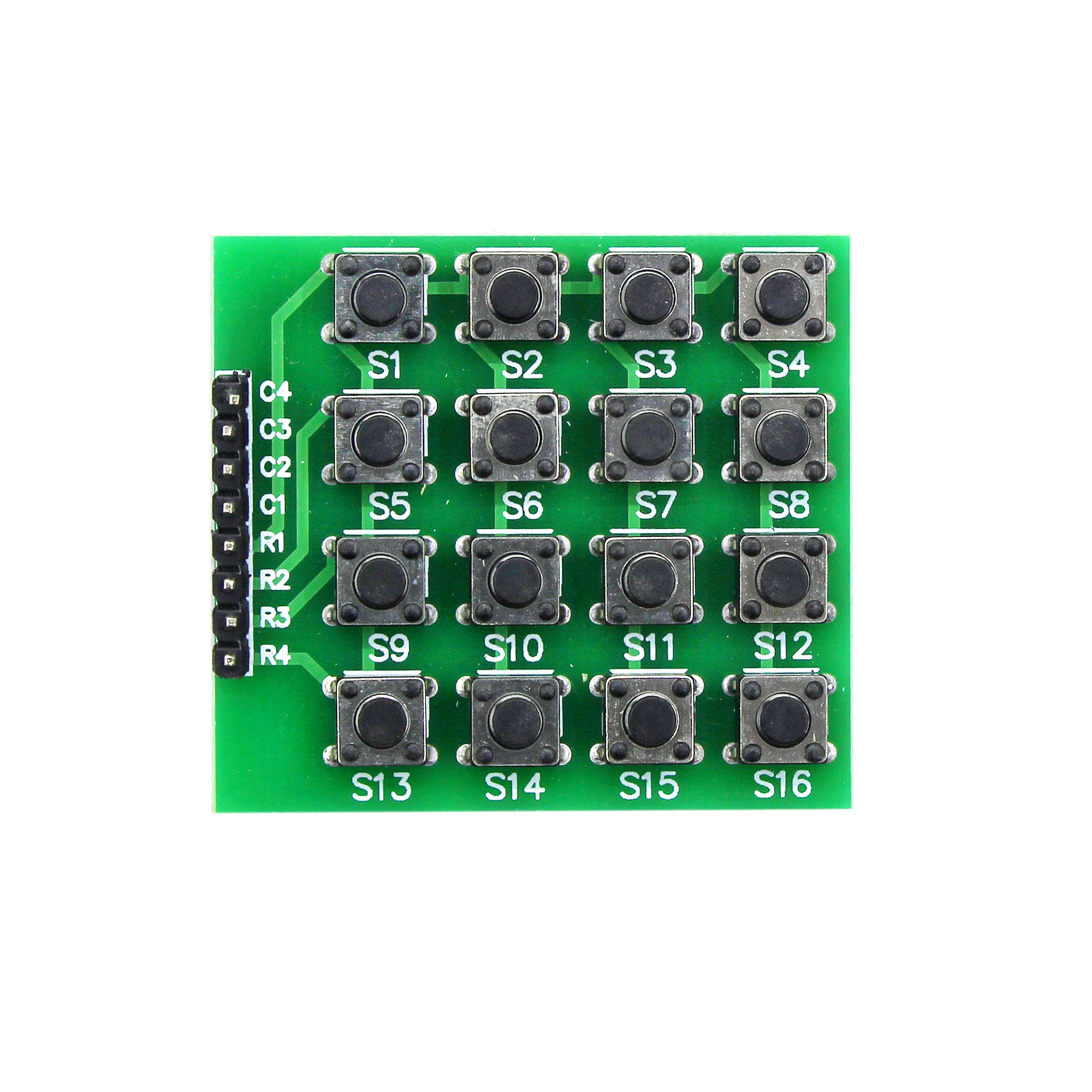 4x4 Matrix Micro Switch Keyboard Module, 8-Bit Independent Keys, External MCU Expansion Button Panel for Arduino Raspberry Pi