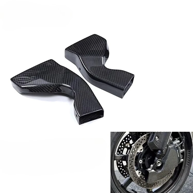 forAKOSO New 100% 3K Full Dry Carbon Fiber Motorcycle Brake Caliper Cooler Air Duct for Ducati Panigale V4 V4S 2018-2025