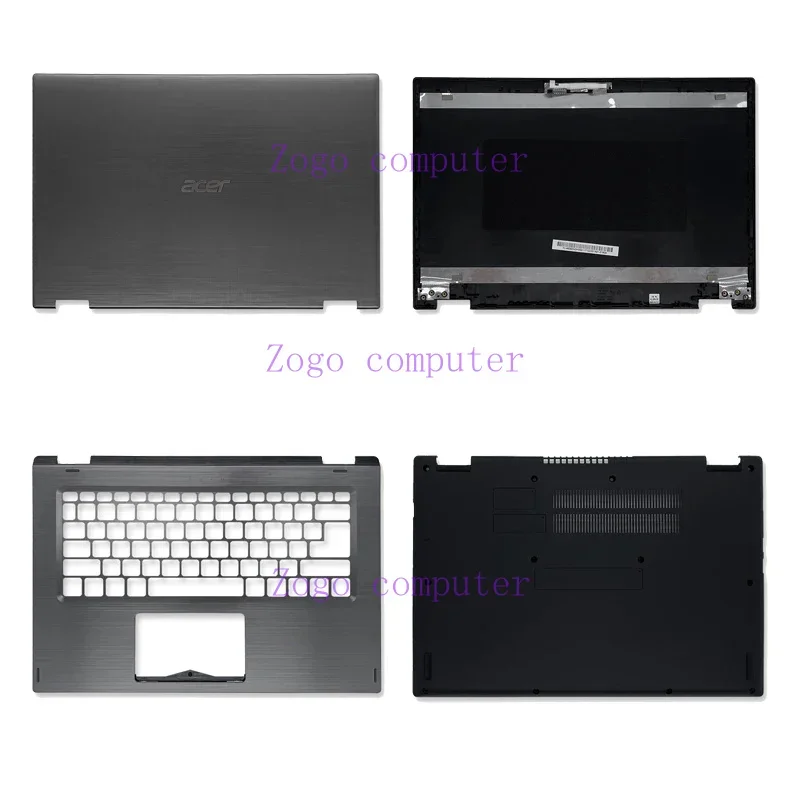 New top case for Acer Spin 3 SP314-51 SP314-52 n17w5 laptop LCD back cover/palmrest/bottom case touch version a cover 14 inch