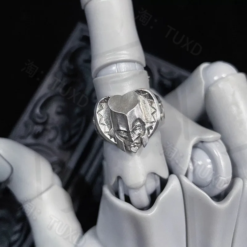 JOJO Fantastic Adventure Immortal Oriental War Help Crazy Ring Men's Personality Trend Design Creative Open Ring