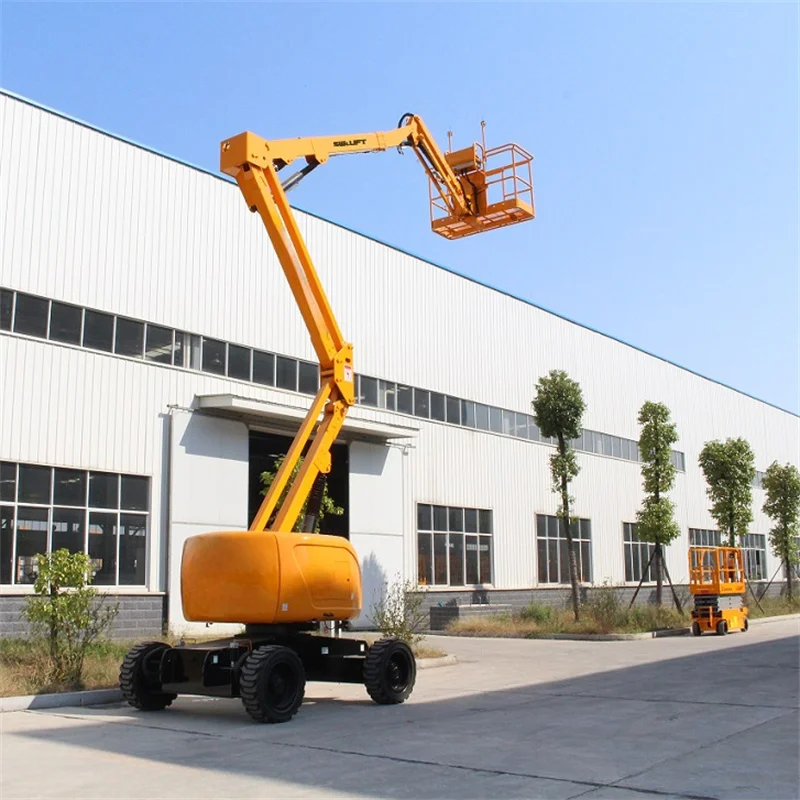 22 Meter High Reach Electric Articulated Boom Lift 200-350kg Capacity Self Propelled Multi-Meter Cherry Picker Aerial