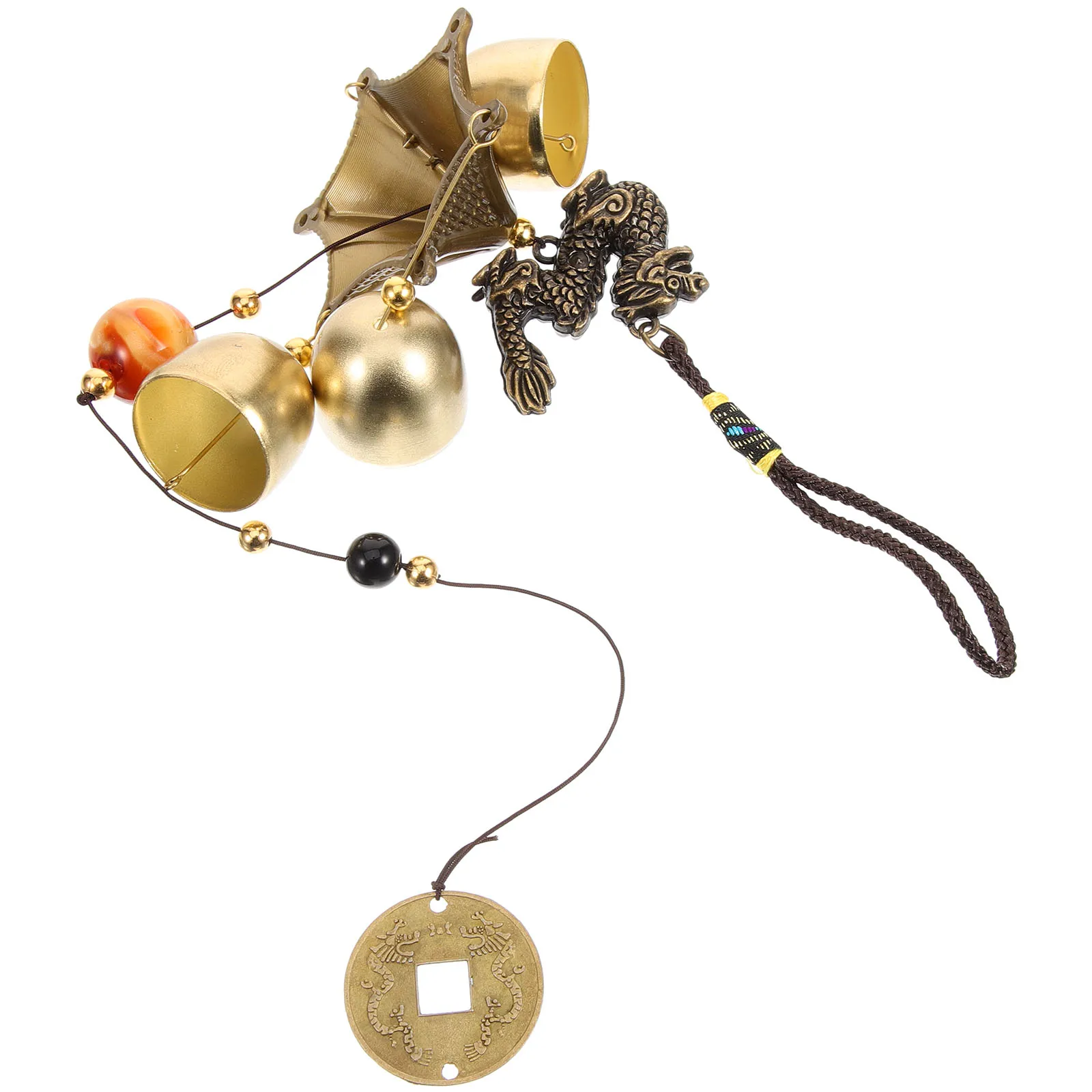 

Metal Wind Chimes Dragon Hanging Bell nament Vintage Alloy Decor Balcony Garden Outdoor Pendulum Charm Sweet Sound