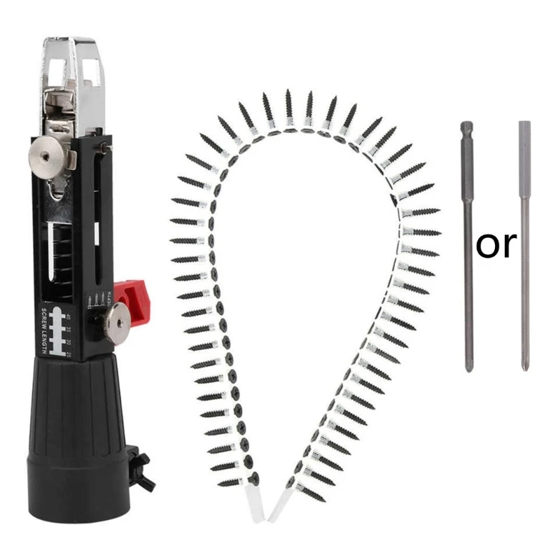 Elétrica sem Fio Screw Gun Drywall Wodworking Tool Power Drill Comprimento Ajustável e Profundidade Fácil de Usar Carpintaria