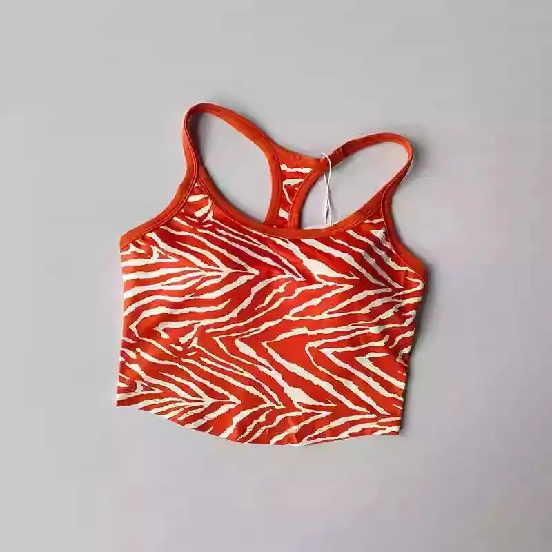 

2025 New Women Sports Beauty Back Yoga Pilates Training Bra Running Underwear Fiess Camisole Vest Gym Top Female