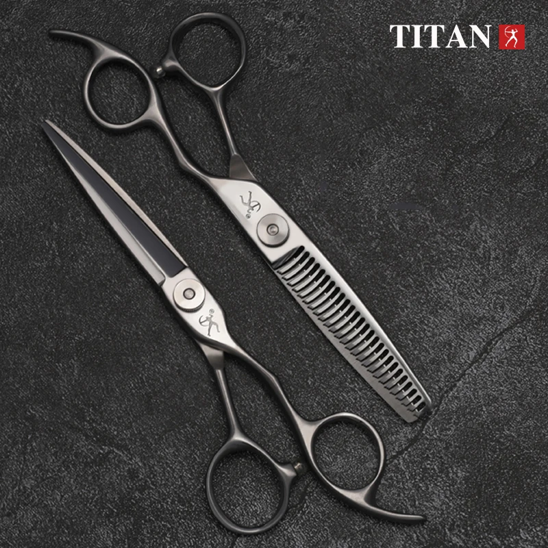 TITAN Professionelle 6-Zoll-Haarschneideschere, Friseurschere, Haarschneideschere für Friseure, Haarschneideschere für den Salon – Detail 1