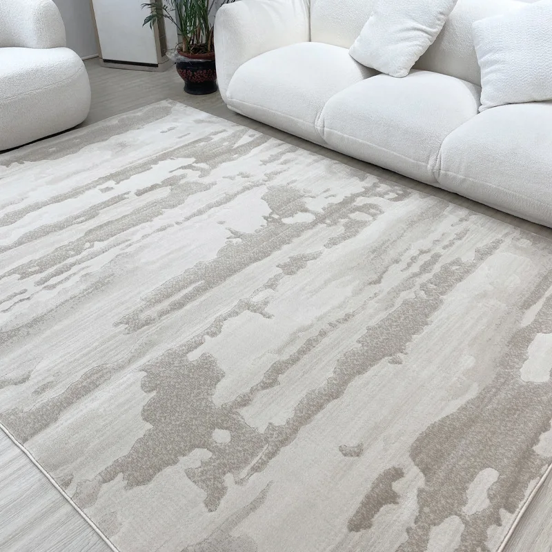 

True waterproof carpet stain-resistant three-proof carpet modern light luxury living room bedroom floor mat
