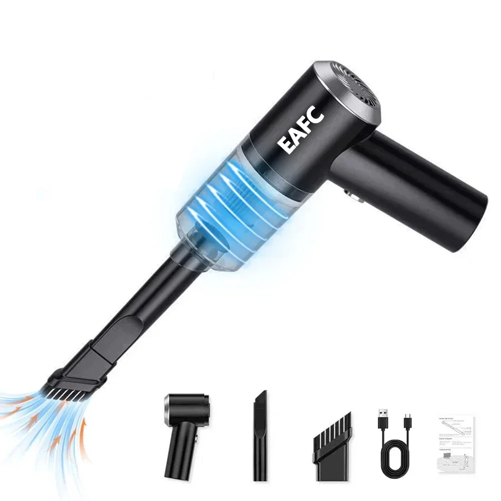 Kabelloser Staubsauger, Mini-Staubsammler, kleine Saugkraft, für Zuhause, Auto, Dual-Use-Handreinigungsgeräte, USB-Aufladung