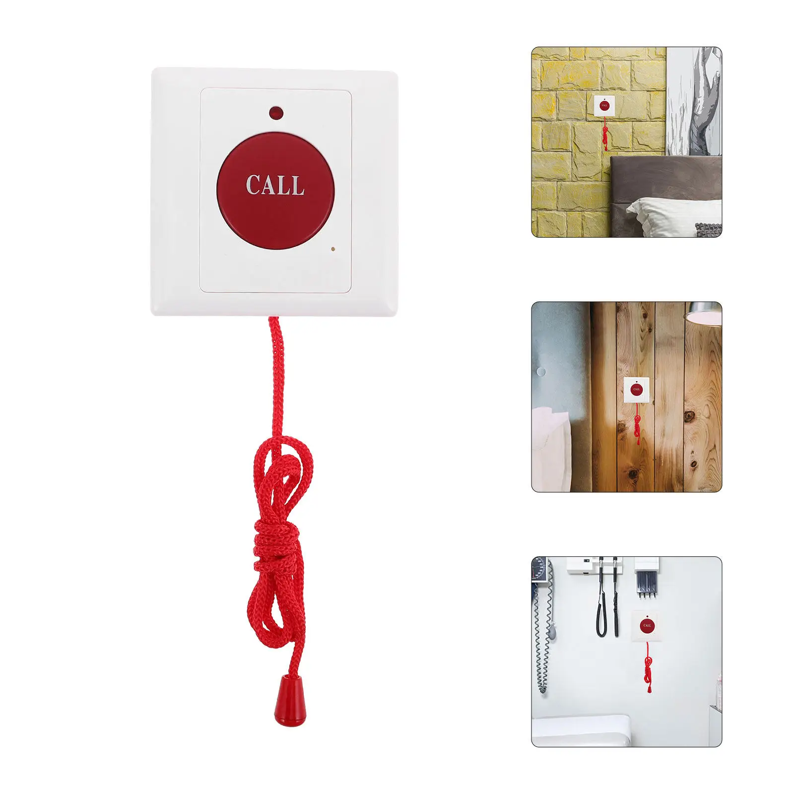 

Emergency Call Button Cord Dual Alarm Disabled Seniors Home Emergency Stop Button Bed Bell Gadgets for Seniors