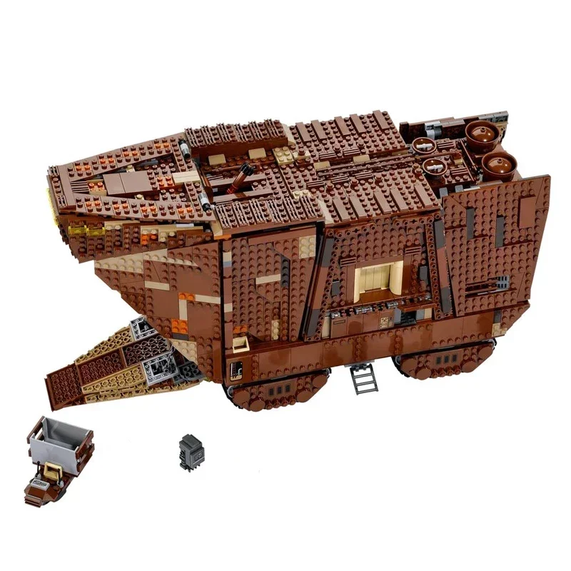 Neu auf Lager fit 3296 stücke Sandcrawler Bausteine Modell Ziegel Bau Spielzeug für Erwachsene Kinder Geburtstag Weihnachts geschenk