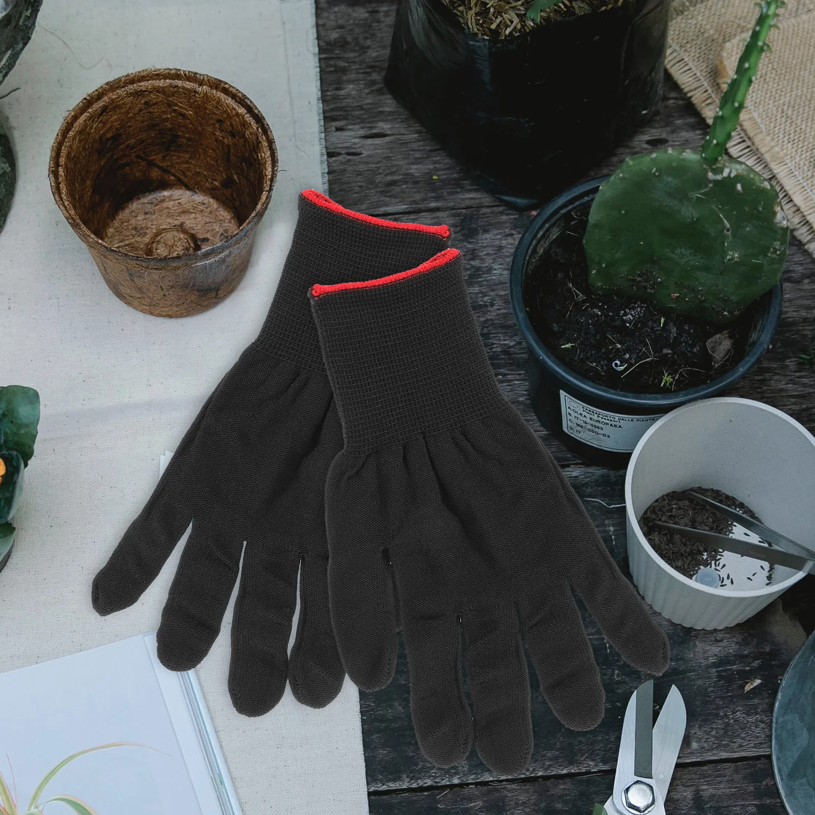 

12pcs 12 Pairs Anti Static Gloves Knitted Polyester Protective Work Gloves XL Size Men Industrial Laboratory SafeComfortable