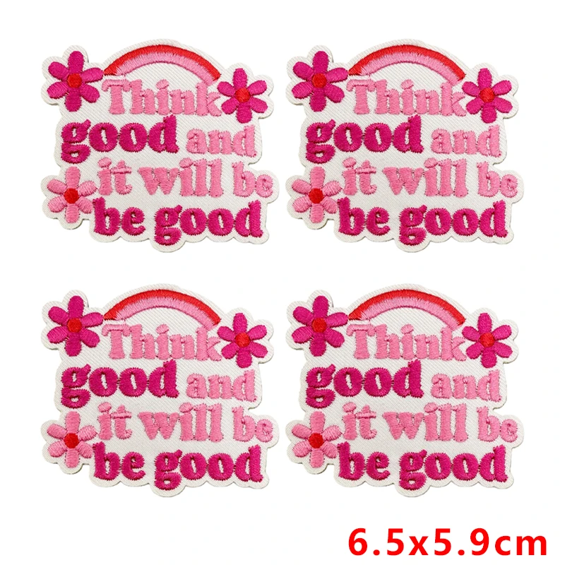 

10Pches Pink Positive Quote Iron On Patches - You Got This Dream Big Vibes Only Patches for Clothing Jackets Backpacks DIY Decor