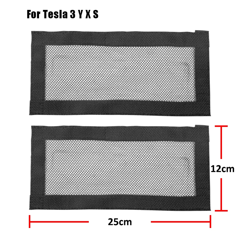 Copertura uscita aria per Tesla Model 3 Y sotto il sedile Rete protettiva antipolvere antibloccaggio Accessori per la modifica degli interni per lo styling dell'auto