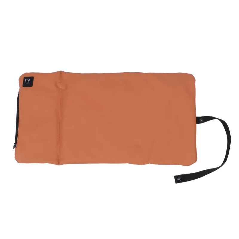 Heated Seat Cushion 57x30cm 3 Levels USB Powered Leather Electric Heating Seat Pad For Home Outdoor Camping Office Khaki