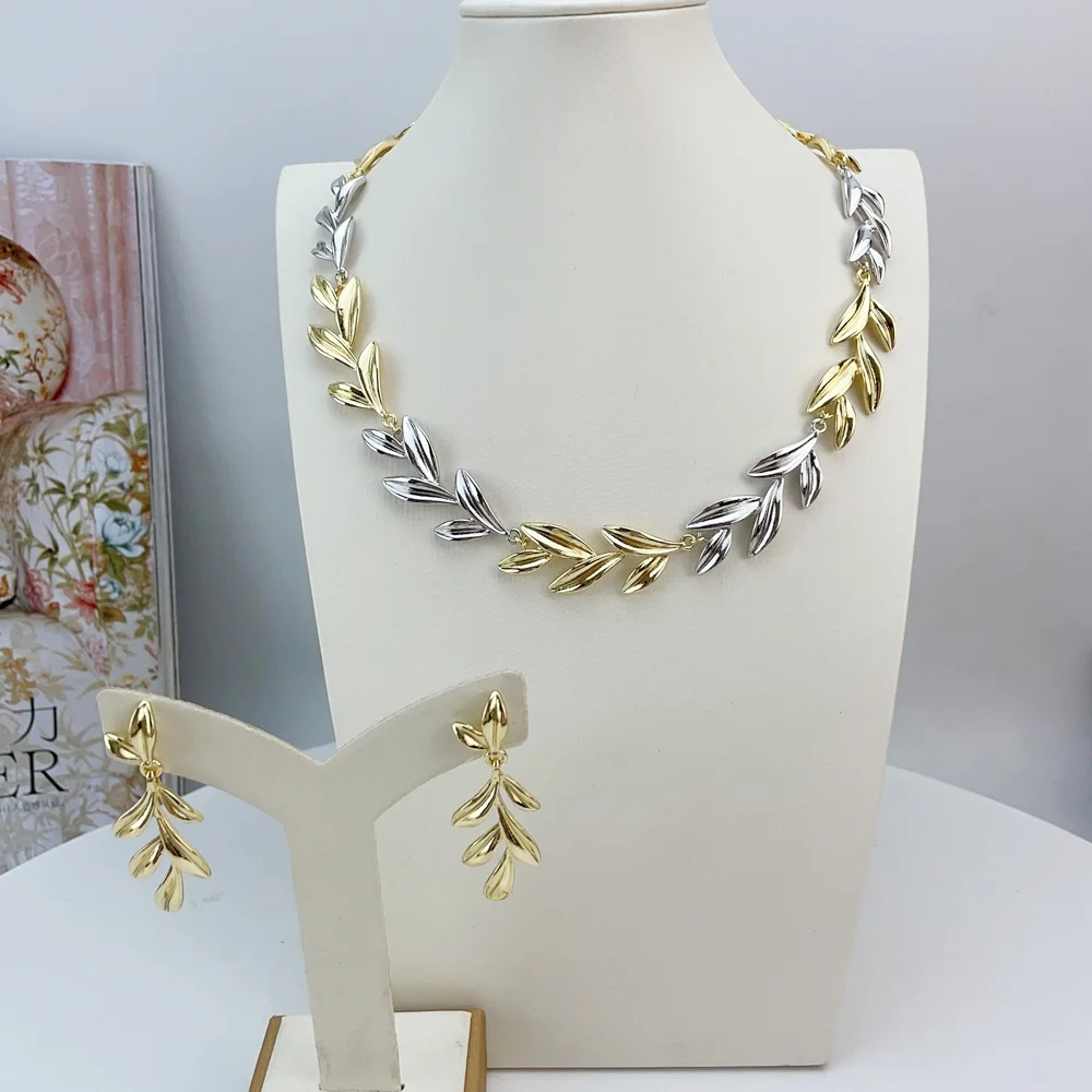 

Dubai Jewelry Sets for Women African Luxury Necklace Italian Gold Plated Fine Jewelry Gifts FHK22557