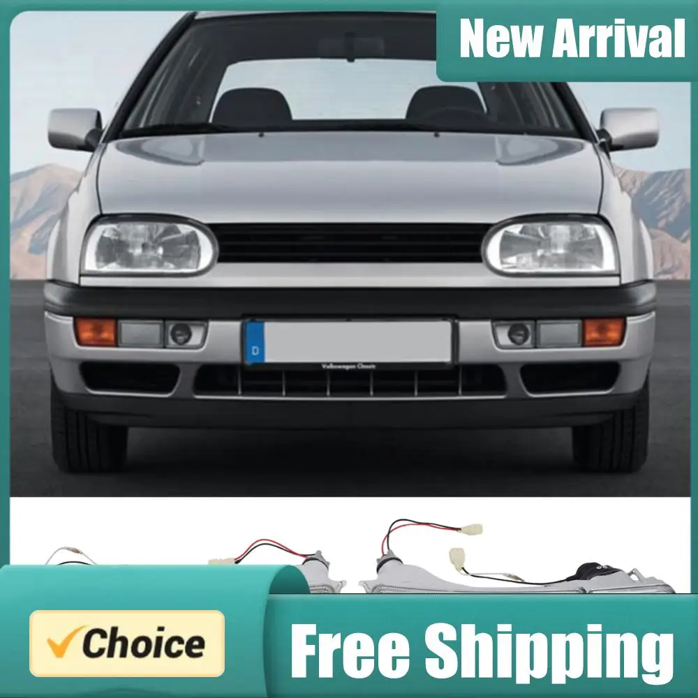 

Car Smoked Front Bumper Fog Light Turn Signal Light Car Front Bumper Reflector Light for VW Golf Jetta MK3 1993-1998