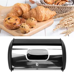 Bread Bin Bread Box Bread Holder Storage Container With Small Window for Kitchen Countertop