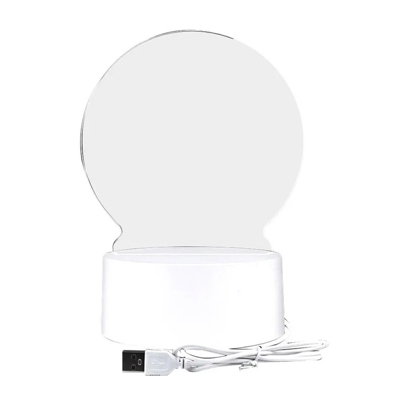 ABZL Tablero marcador acrílico brillante Tablero de borrado en seco acrílico iluminado por LED alimentado por USB
