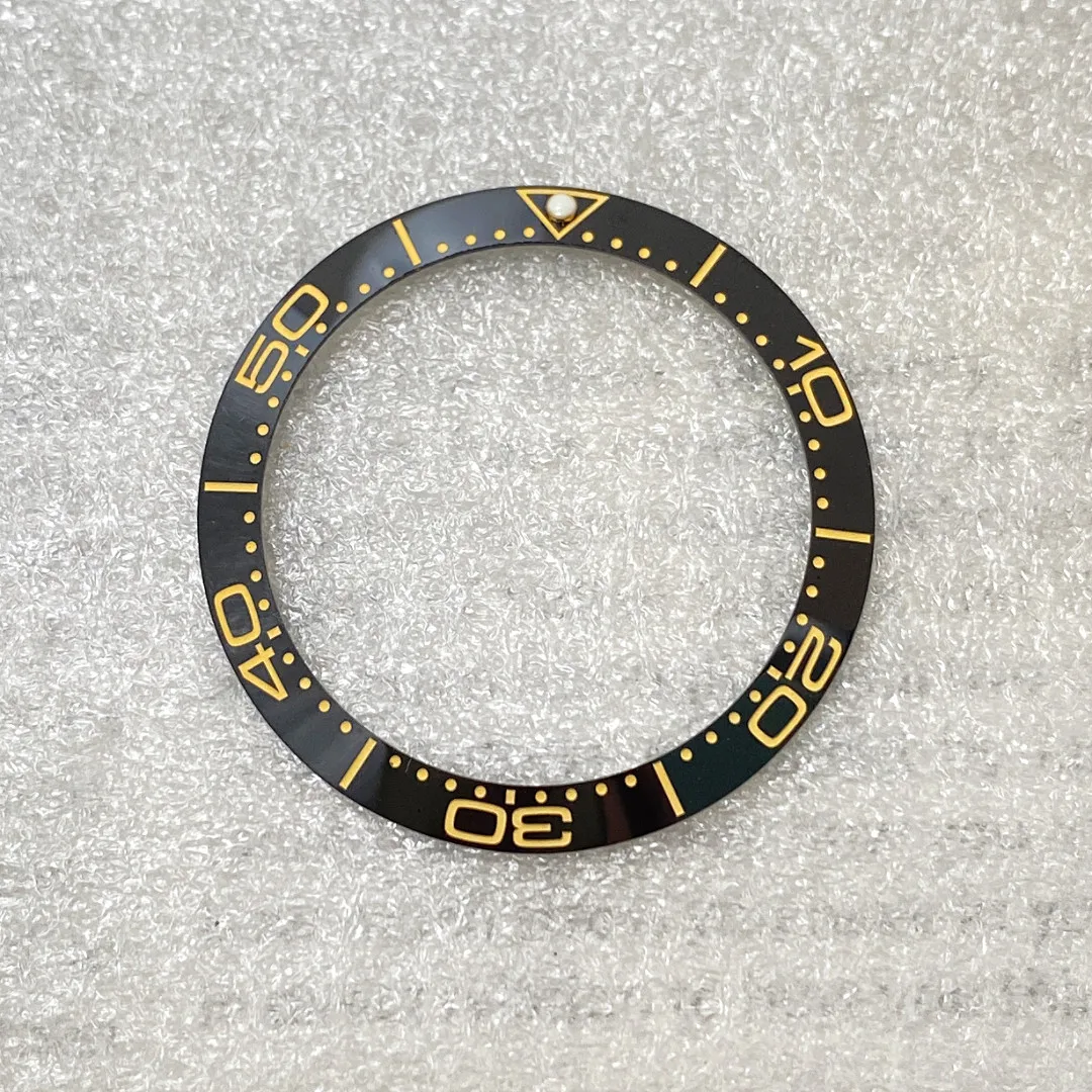 38mm*30.5mm Ceramic Ring Digital Scale Ring Ceramic Ring Accessories for Seamaster 300 Submarine Yacht Automatic Watch