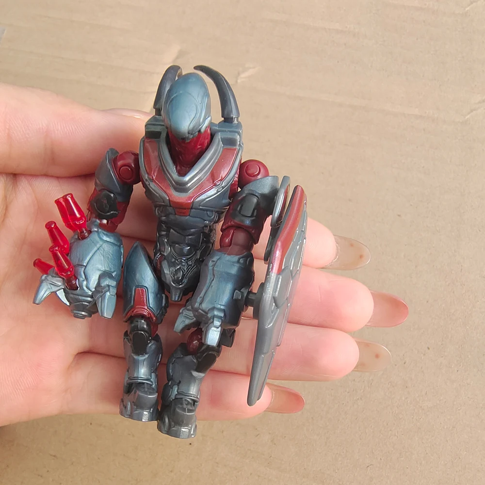 Lote de 6 peças de estatueta de radiação MEGA bloco de construção modelo de caçador móvel figura de brinquedo