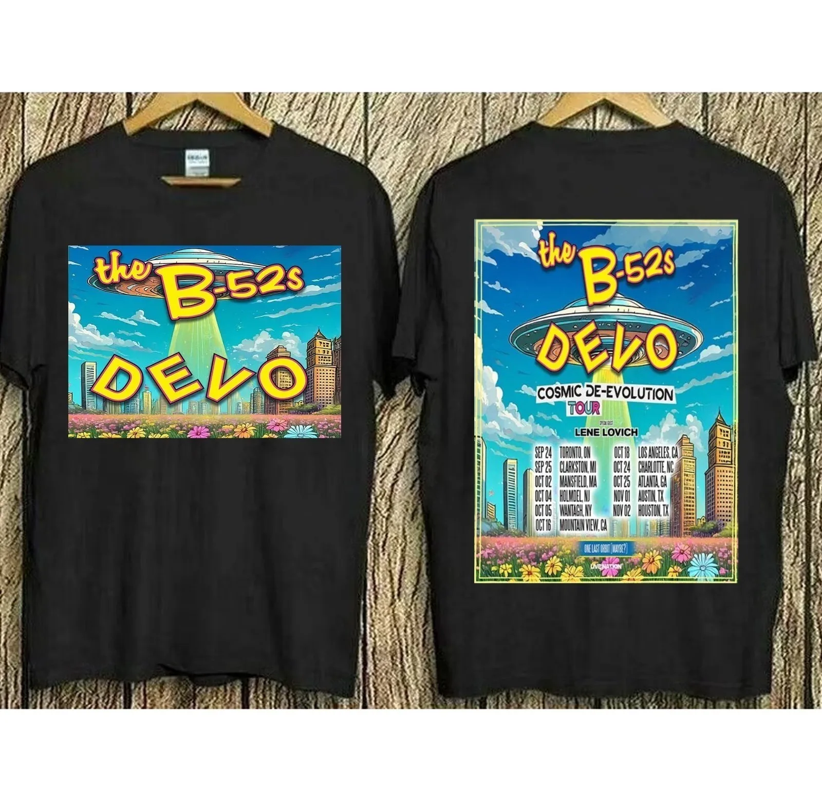 

Devo The B 52 Äôs Cosmic De Evolution Tour 2025 T Shirt