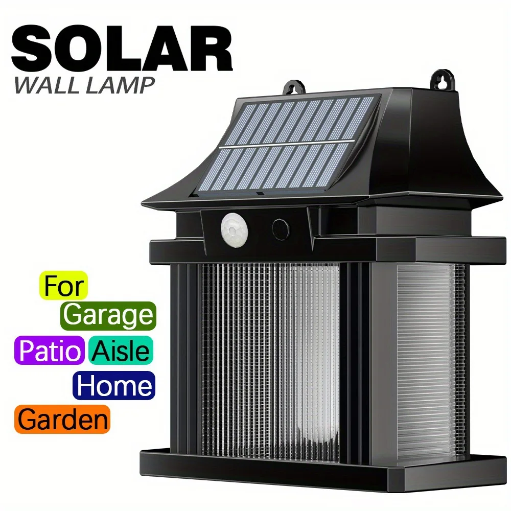 

Human Body Sensor Solar Wall Lamp IP44 Waterproof Solar Powered Sunlight Patio Garden Villa Yard Lighting Landscape Night Light