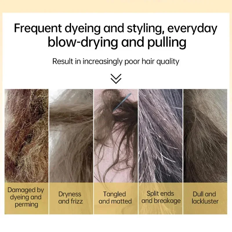 

Magical Keratin Hair Mask 5 Seconds Repair Damaged Frizzy Hair Soft Smooth Shiny Nutrition Deep Moisturize Nourishing Hair Care