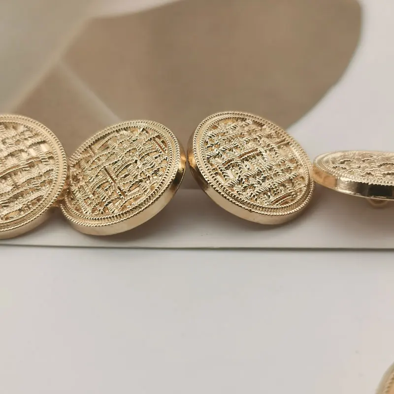 10 stücke Gold Luxus Metall Knöpfe für Kleidung Mantel Nähen Material Nähen Zubehör Dekorieren DIY Handwerk Liefert Knöpfe Neue – Detail 5